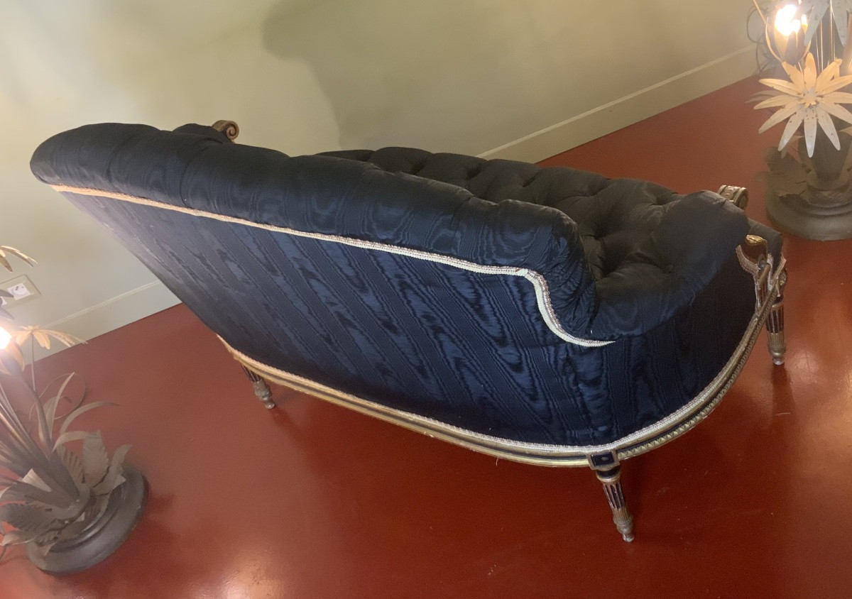 19th Century: Napoleon III Upholstered Sofa-photo-7