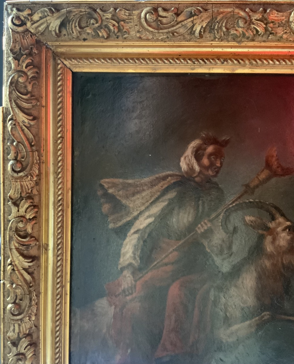 École du XIXeme siècle : Sorcière après le Sabbat -photo-5