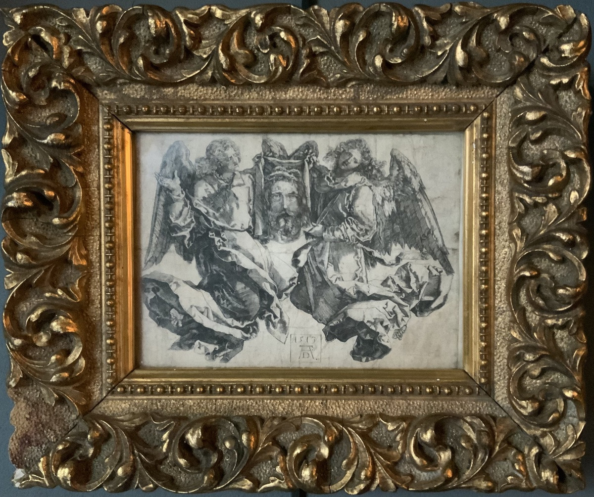 XVIIIeme siècle : Un voile de Veronique d’après Albrecht Dürer-photo-2