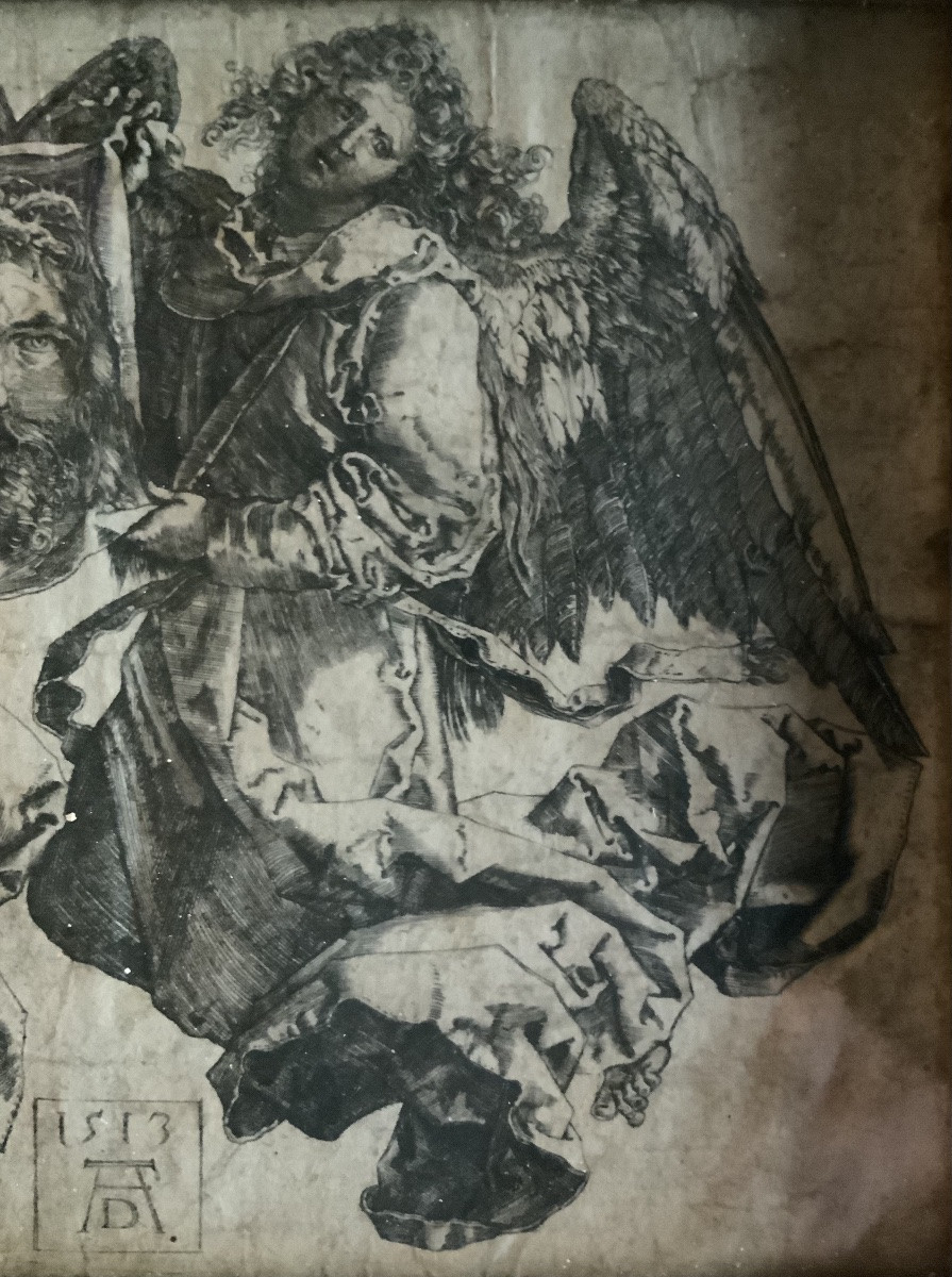 XVIIIeme siècle : Un voile de Veronique d’après Albrecht Dürer-photo-2