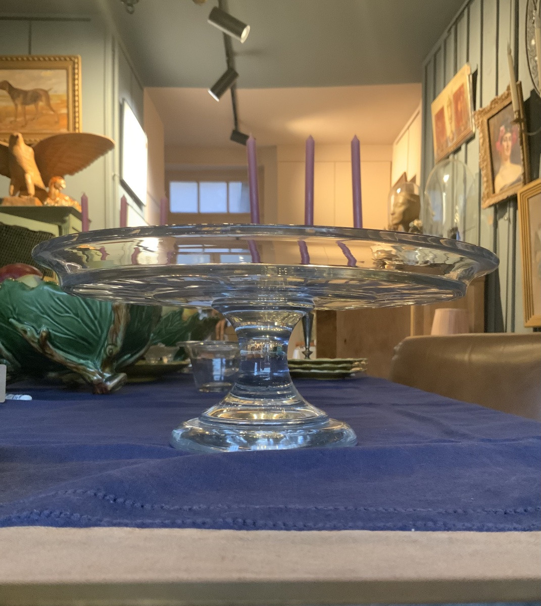 Vers 1850/60 : un présentoir à gâteaux en verre-photo-3