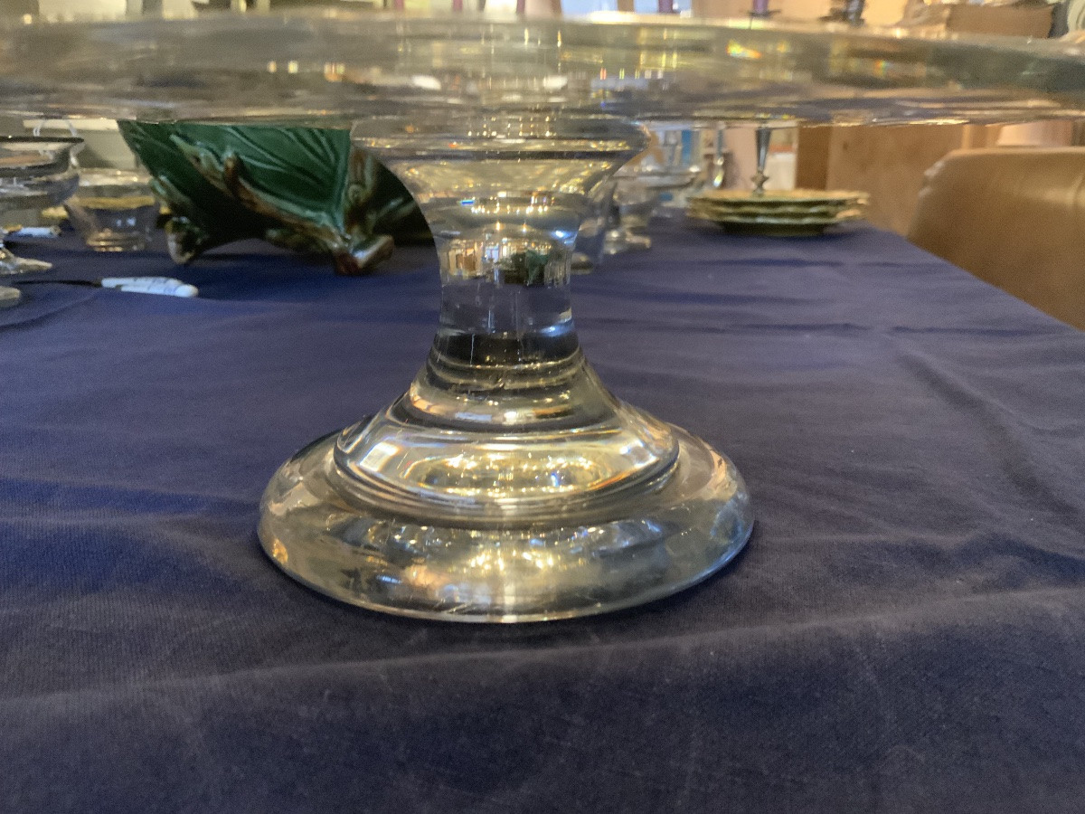 Vers 1850/60 : un présentoir à gâteaux en verre-photo-1