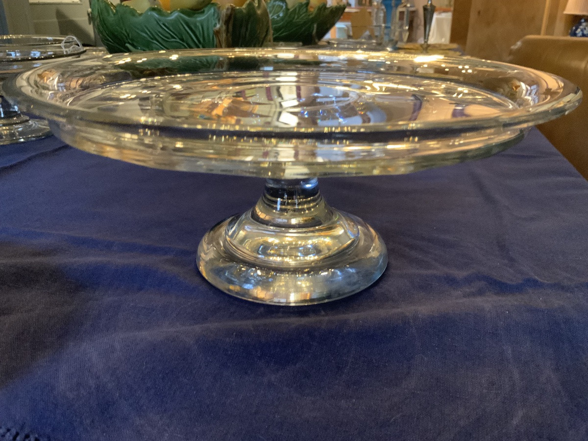 Vers 1850/60 : un présentoir à gâteaux en verre-photo-2