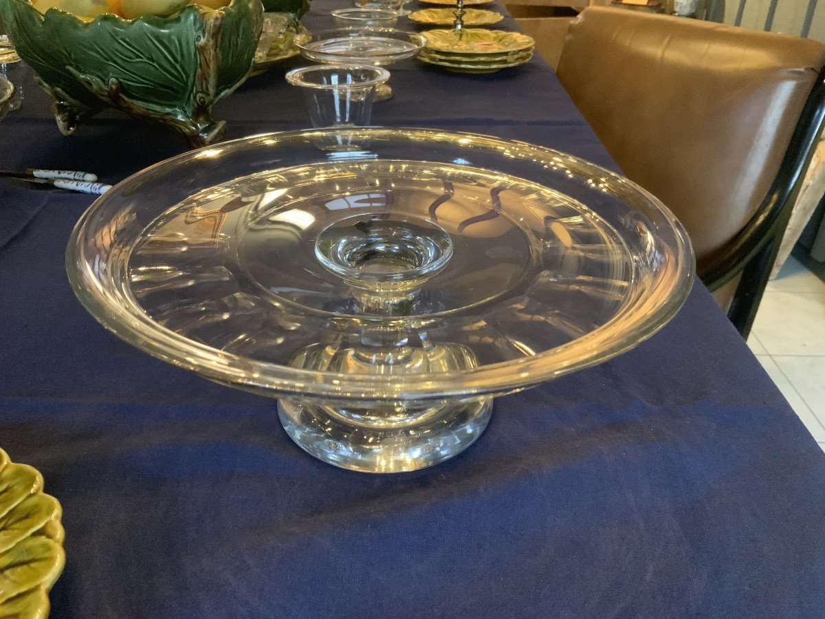 Vers 1850/60 : un présentoir à gâteaux en verre