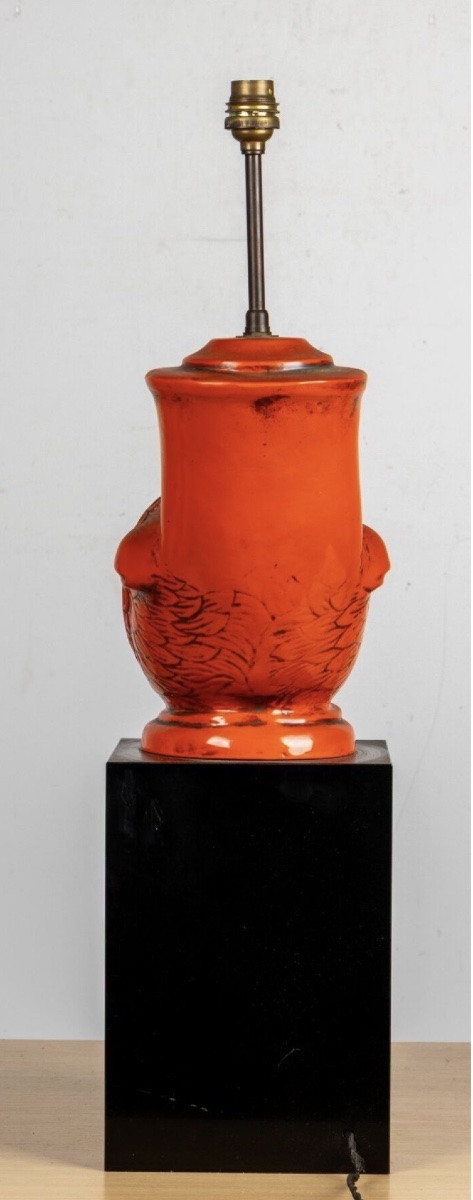 Circa 1980  : un pied de lampe en résine -photo-4