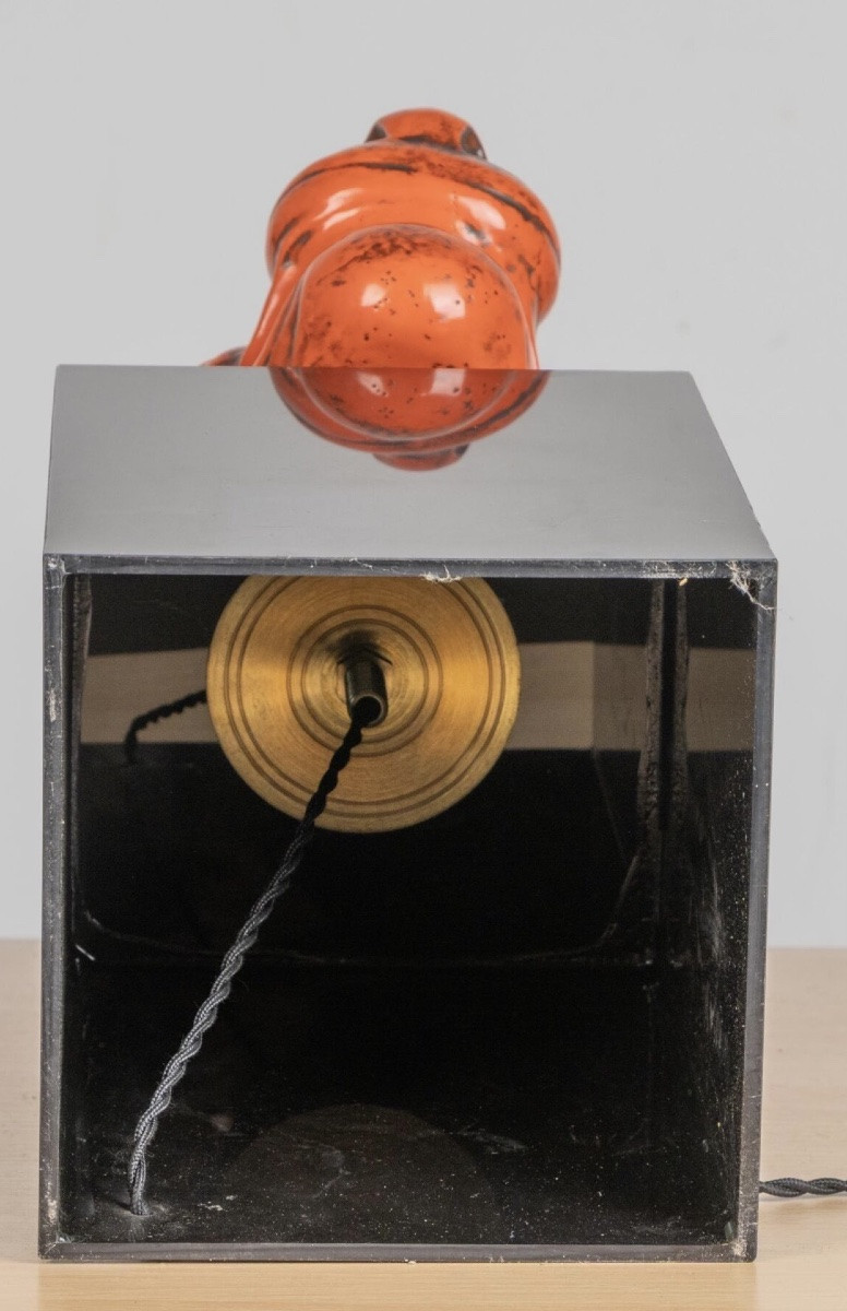 Circa 1980  : un pied de lampe en résine -photo-5