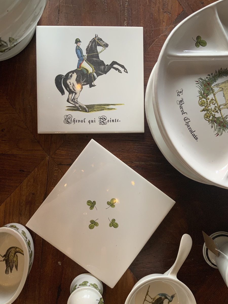 Circa 1970: Part Of An Auteuil Porcelain Dinner Service-photo-5