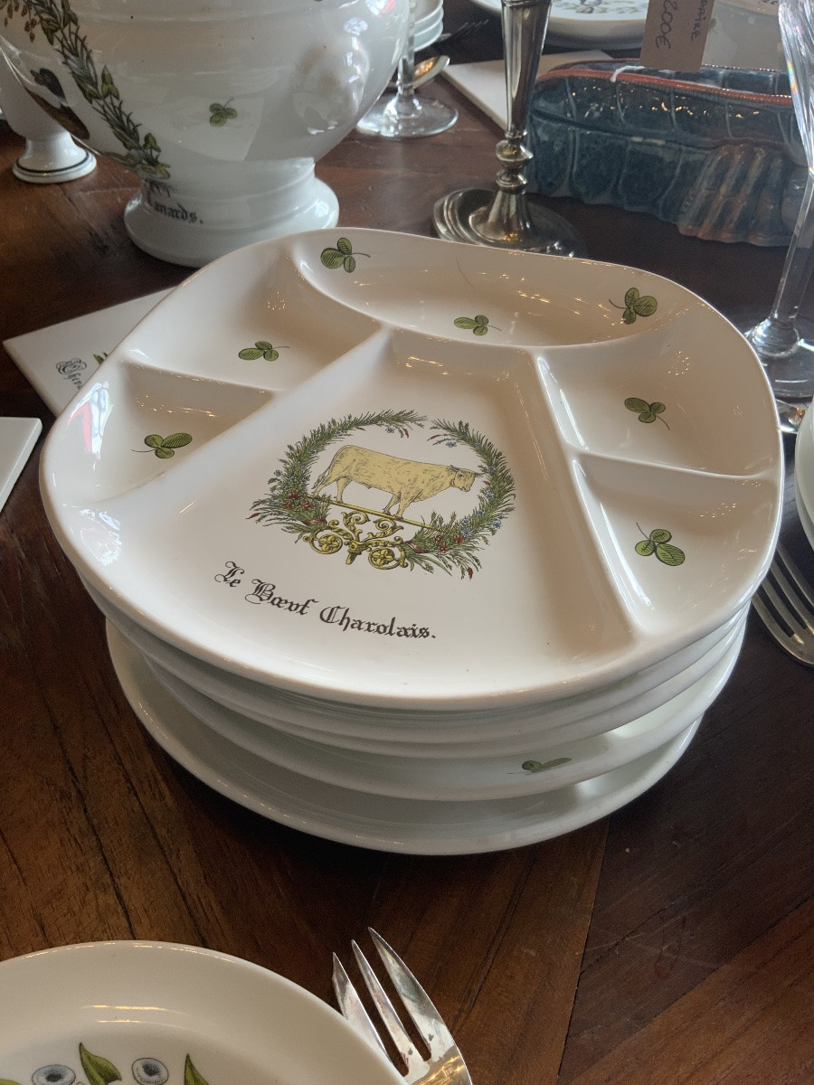 Circa 1970: Part Of An Auteuil Porcelain Dinner Service-photo-8