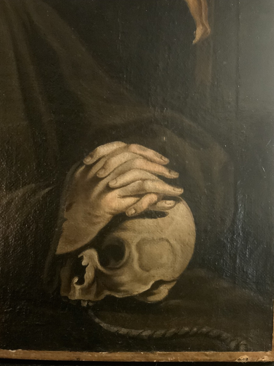 École du XIXeme siècle : Saint François d’Assise-photo-1