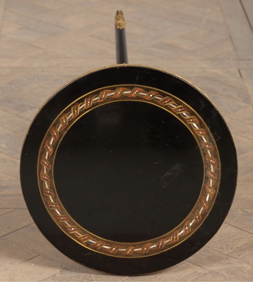 XIX eme siecle : guéridon à plateau basculant-photo-3