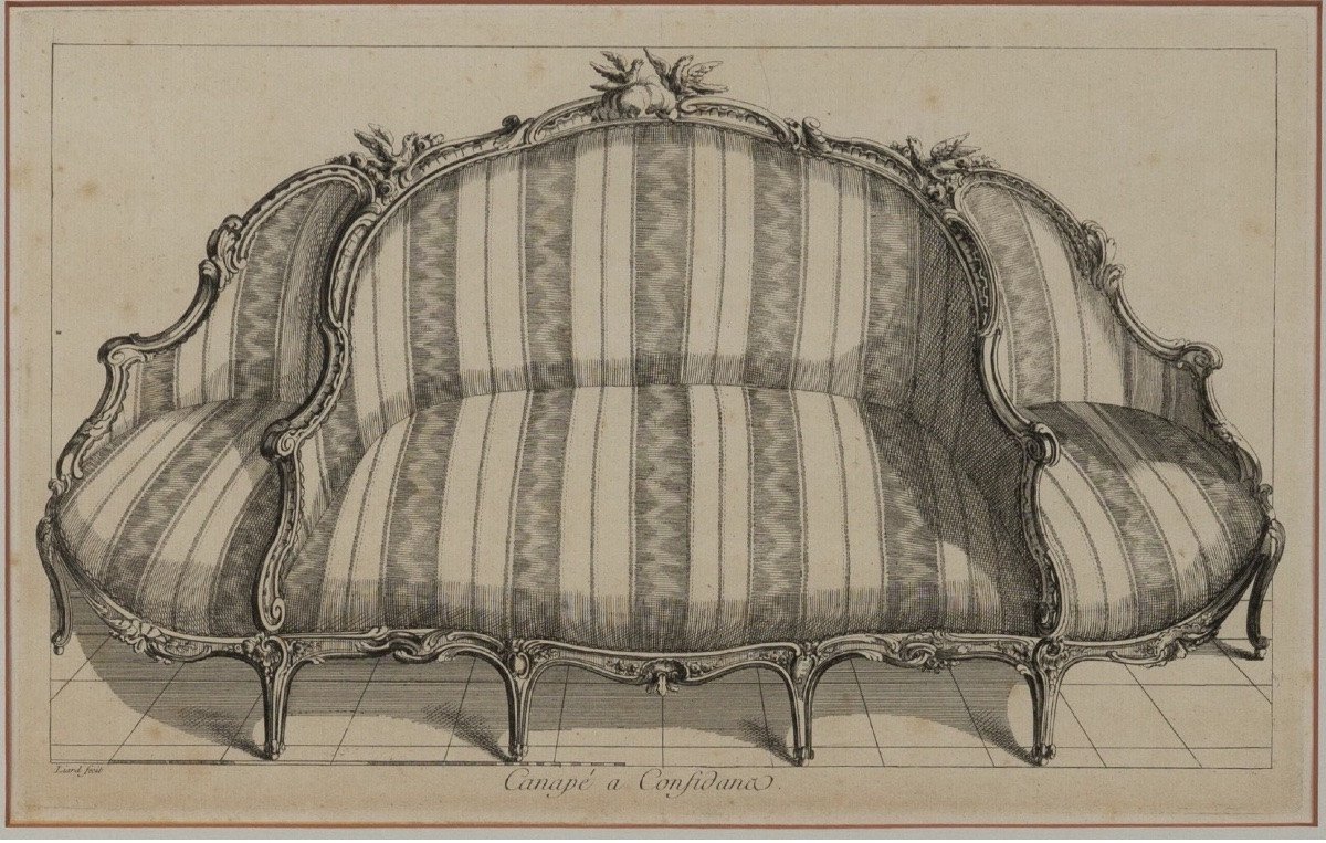 XVIIIe siècle : deux projets de canapés -photo-2