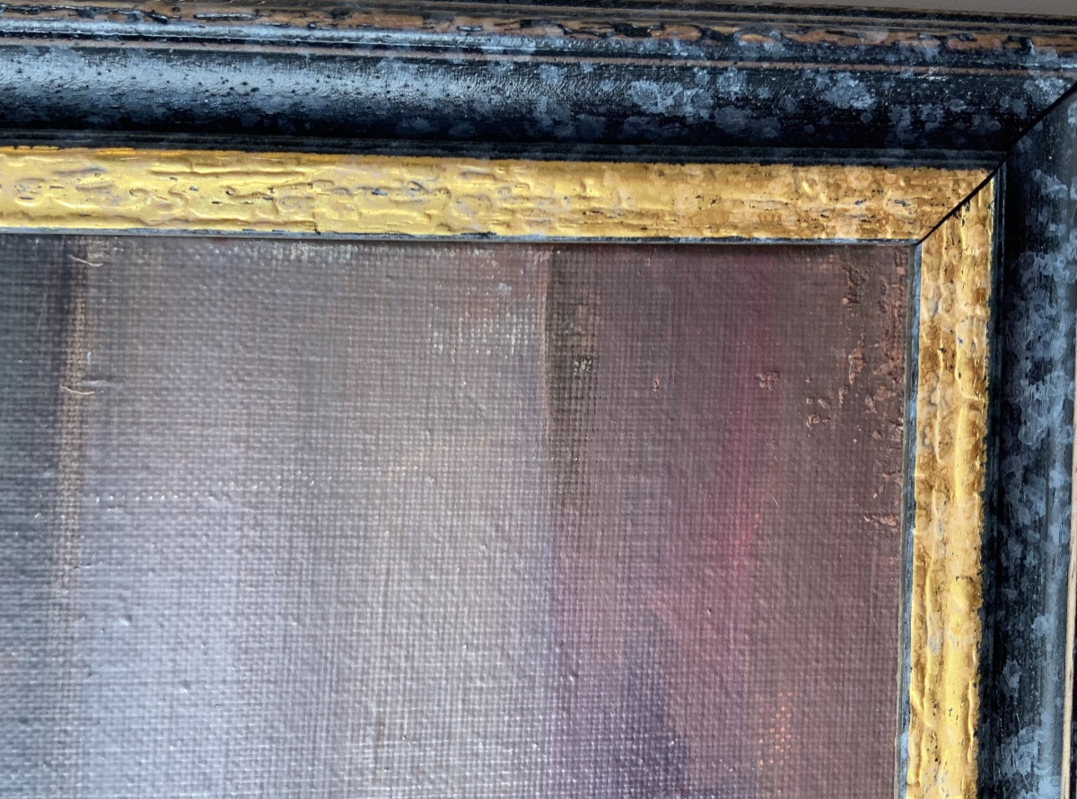 20th Century: Large View Of A Terrace In Venice-photo-6