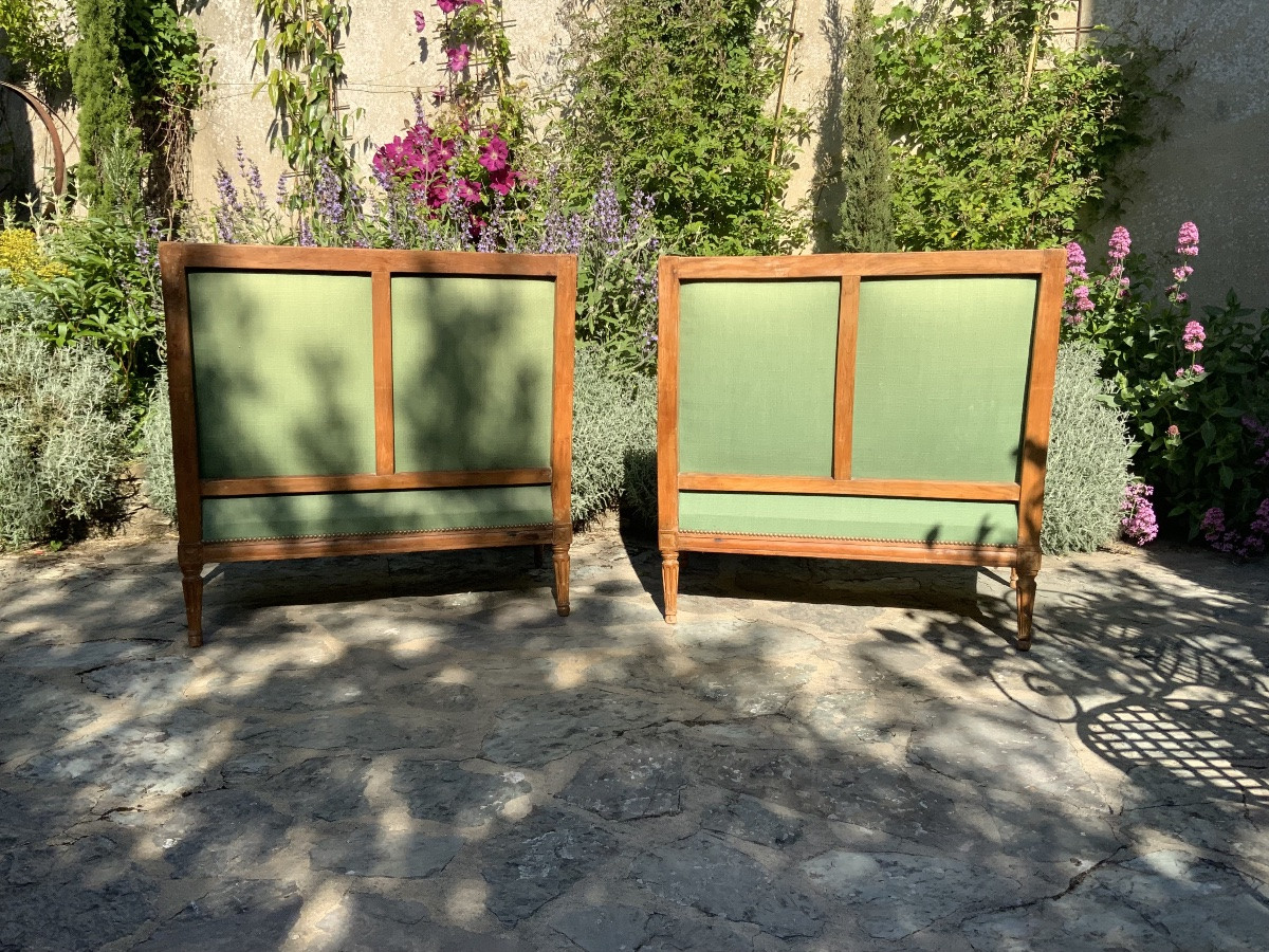 18th Century: A Pair Of Large Bergères-photo-4