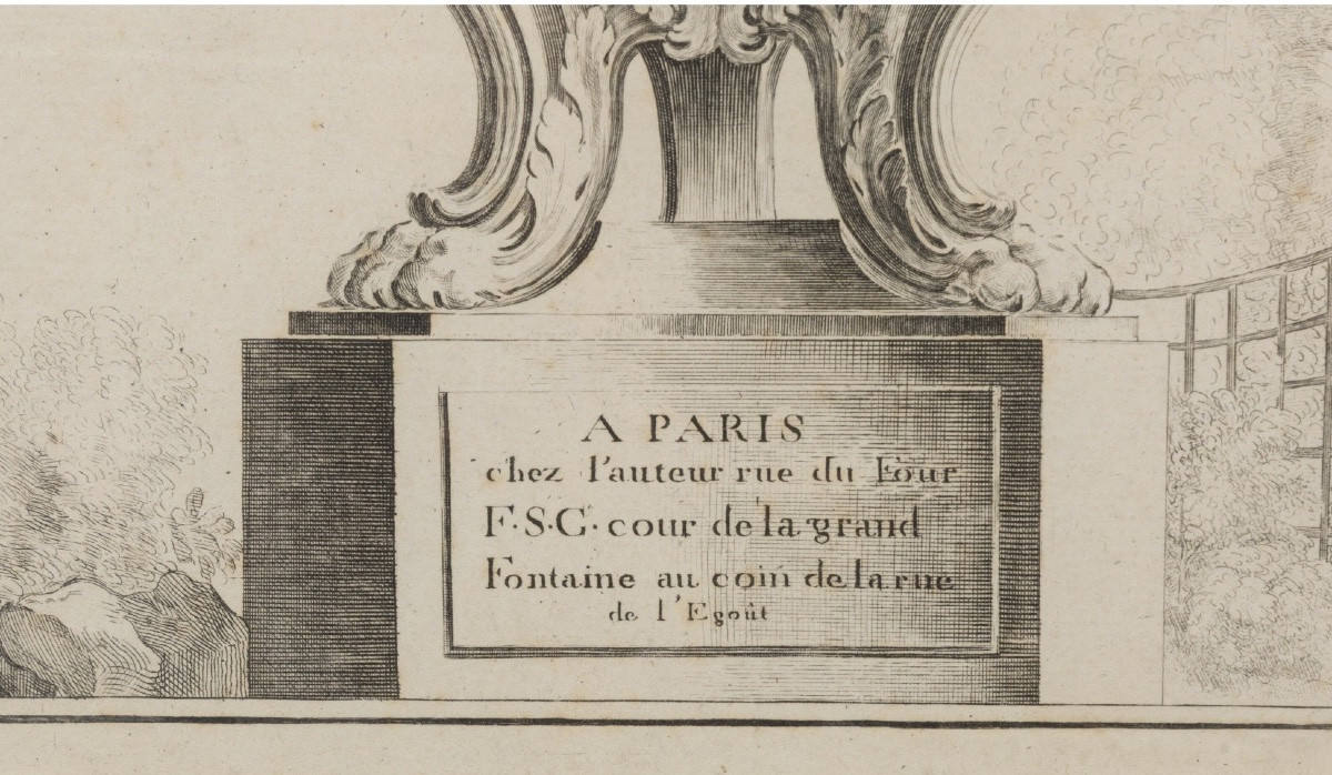 20th Century: Two Engravings Depicting Vases-photo-1