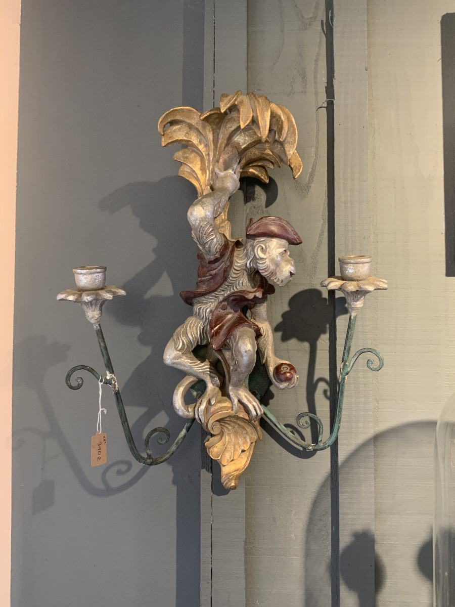 Circa 1960 : applique au singe-photo-5