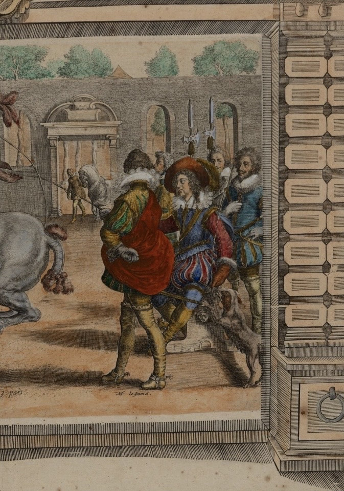 XVIIeme siècle : une gravure encadrée -photo-4