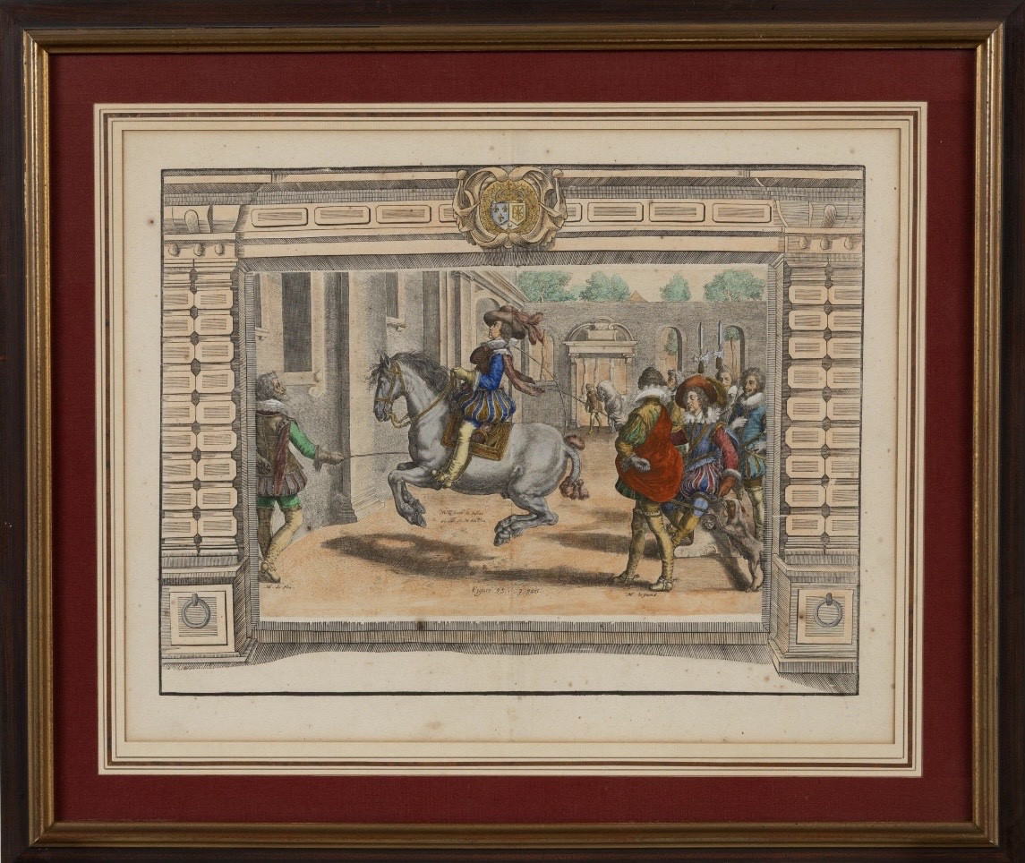 XVIIeme siècle : une gravure encadrée 