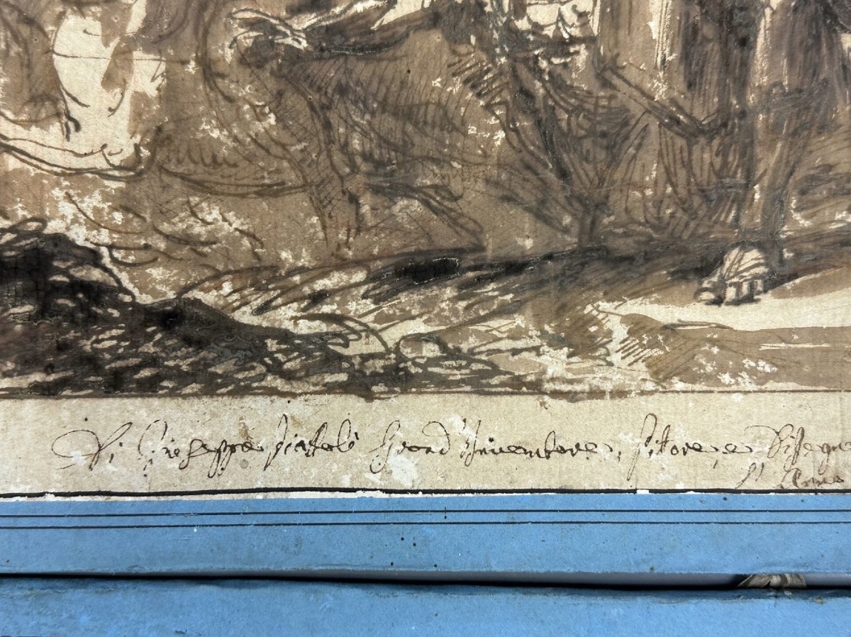 18th Century: Two Ink Drawings By Giuseppe Piattoli-photo-4
