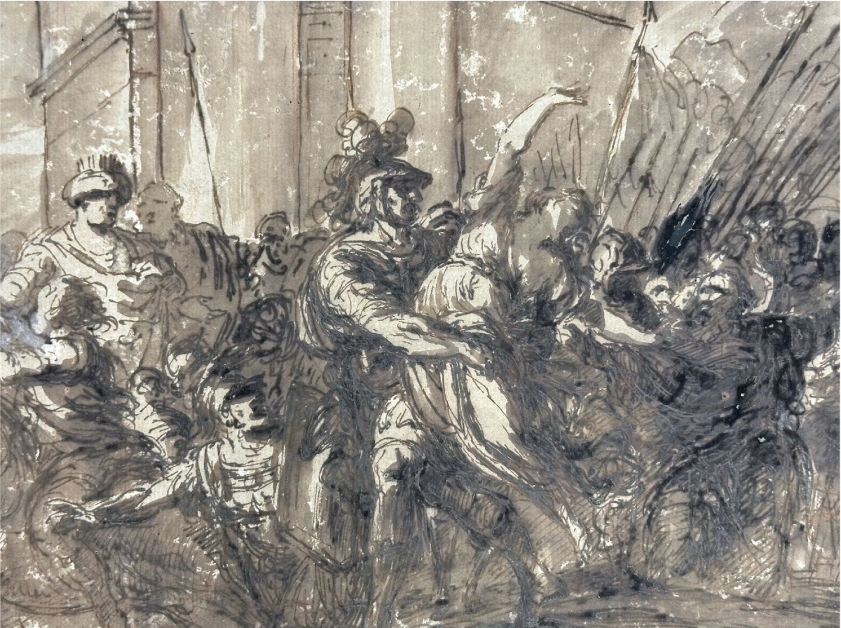 18th Century: Two Ink Drawings By Giuseppe Piattoli-photo-2
