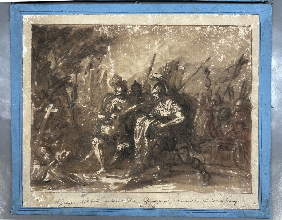 18th Century: Two Ink Drawings By Giuseppe Piattoli-photo-4