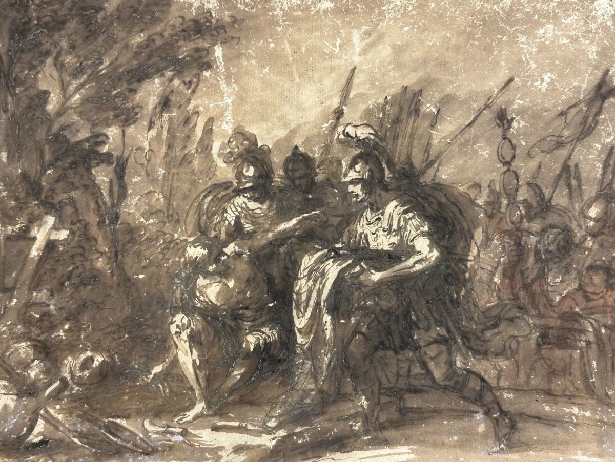 18th Century: Two Ink Drawings By Giuseppe Piattoli-photo-5