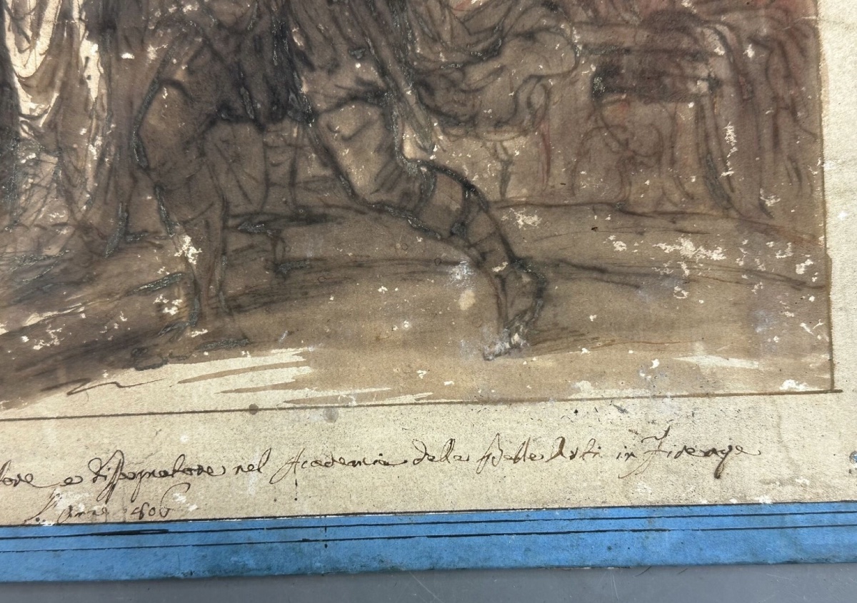 18th Century: Two Ink Drawings By Giuseppe Piattoli-photo-7
