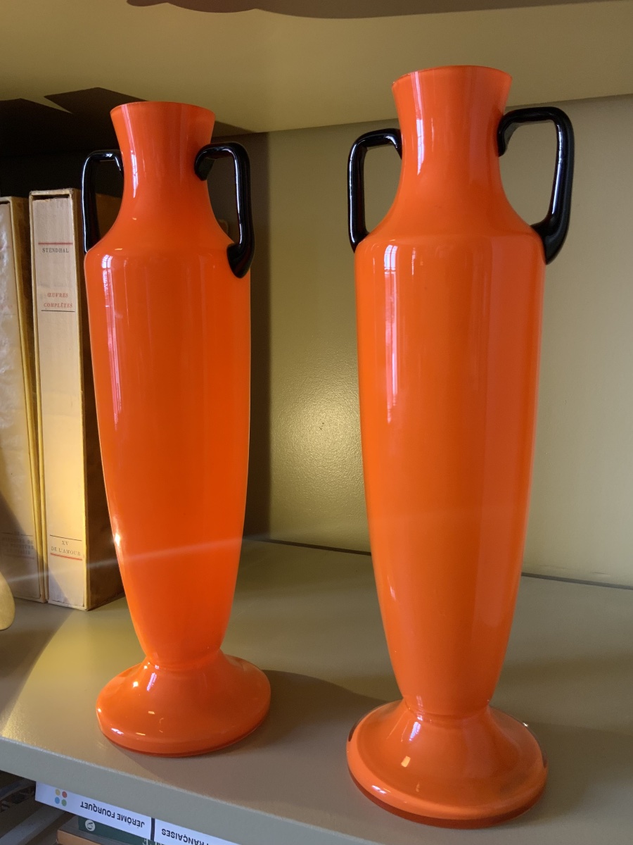 20th Century: Pair Of Vases Attributed To Michael Powolny-photo-3