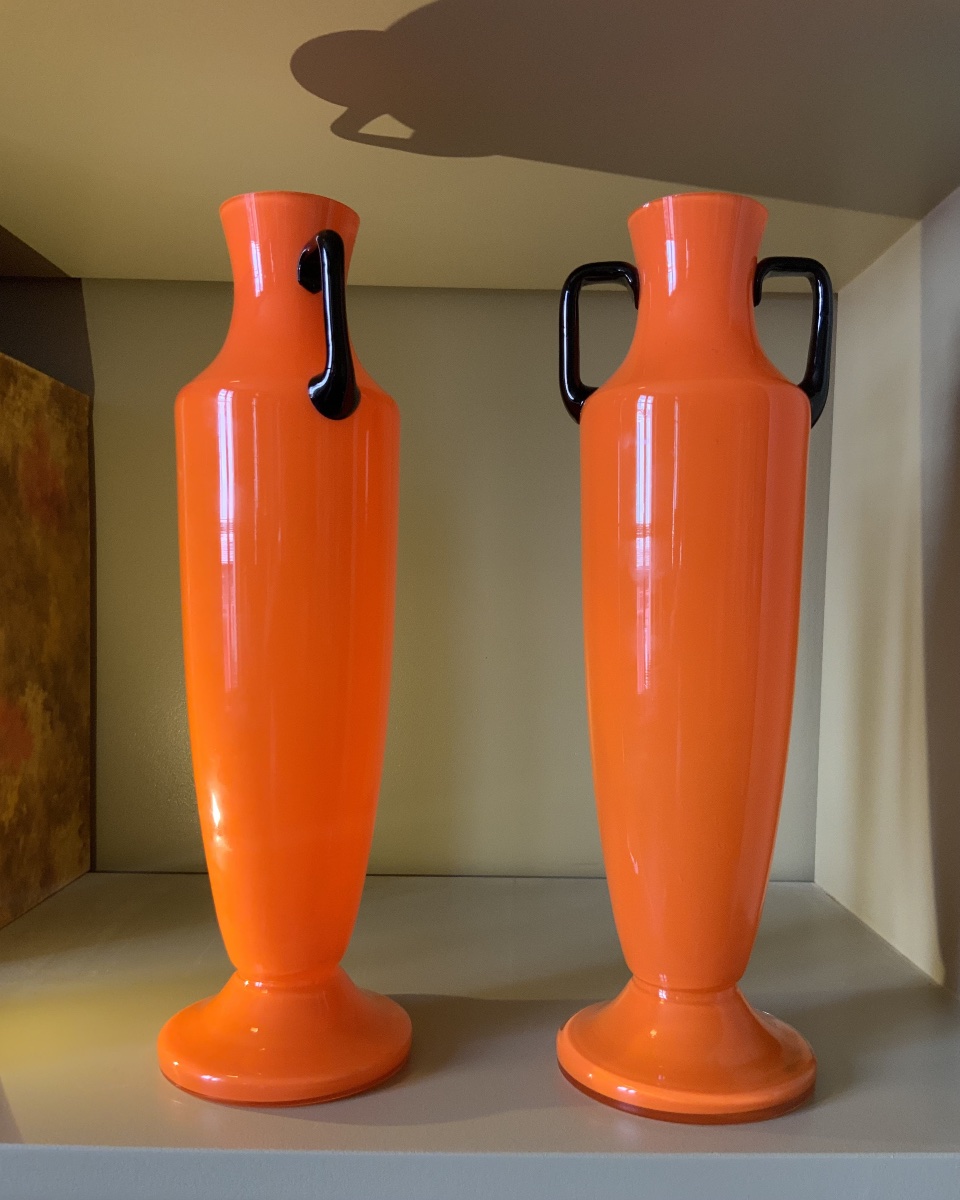 20th Century: Pair Of Vases Attributed To Michael Powolny-photo-3