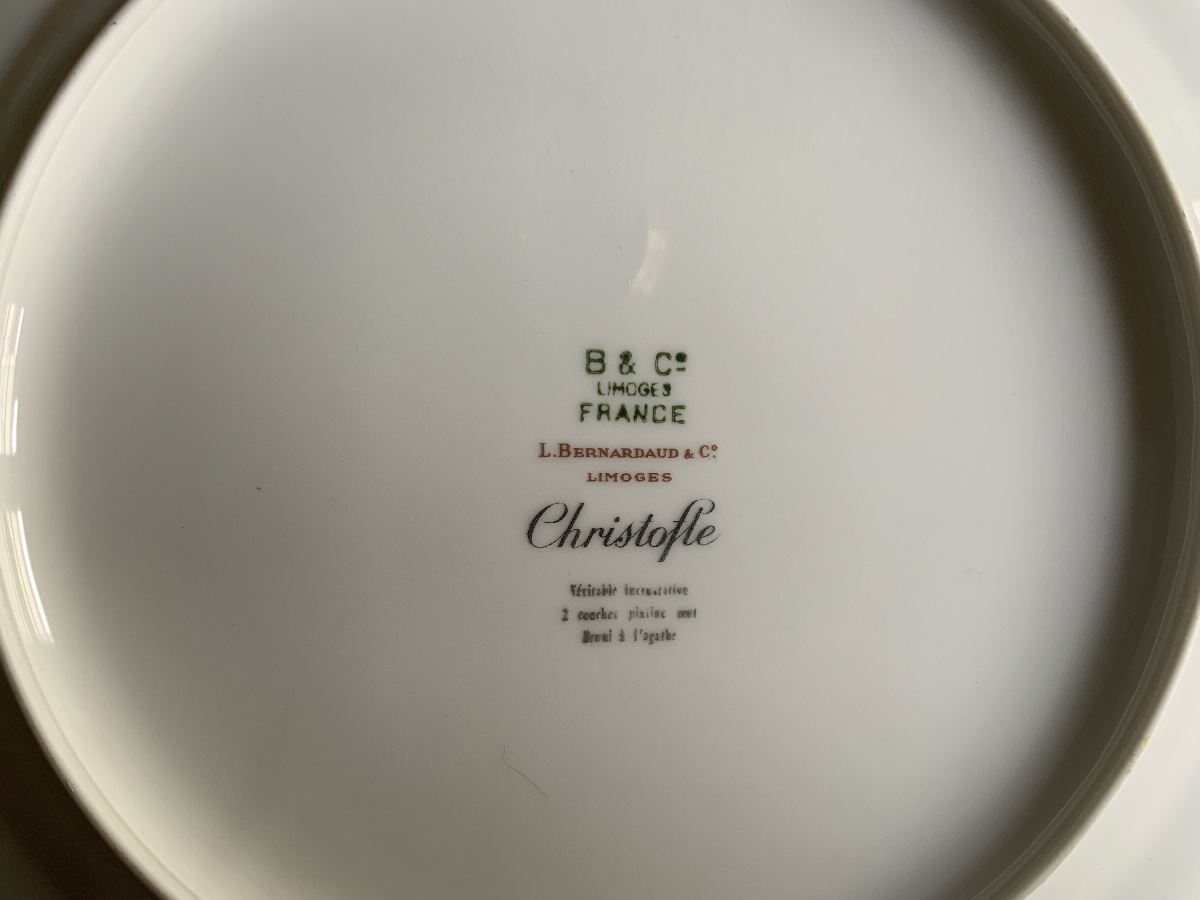 20th Century: Bernardaud Dinner Service For Christofle -photo-8