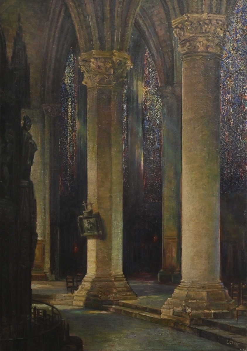 Interior View Of Chartres Cathedral