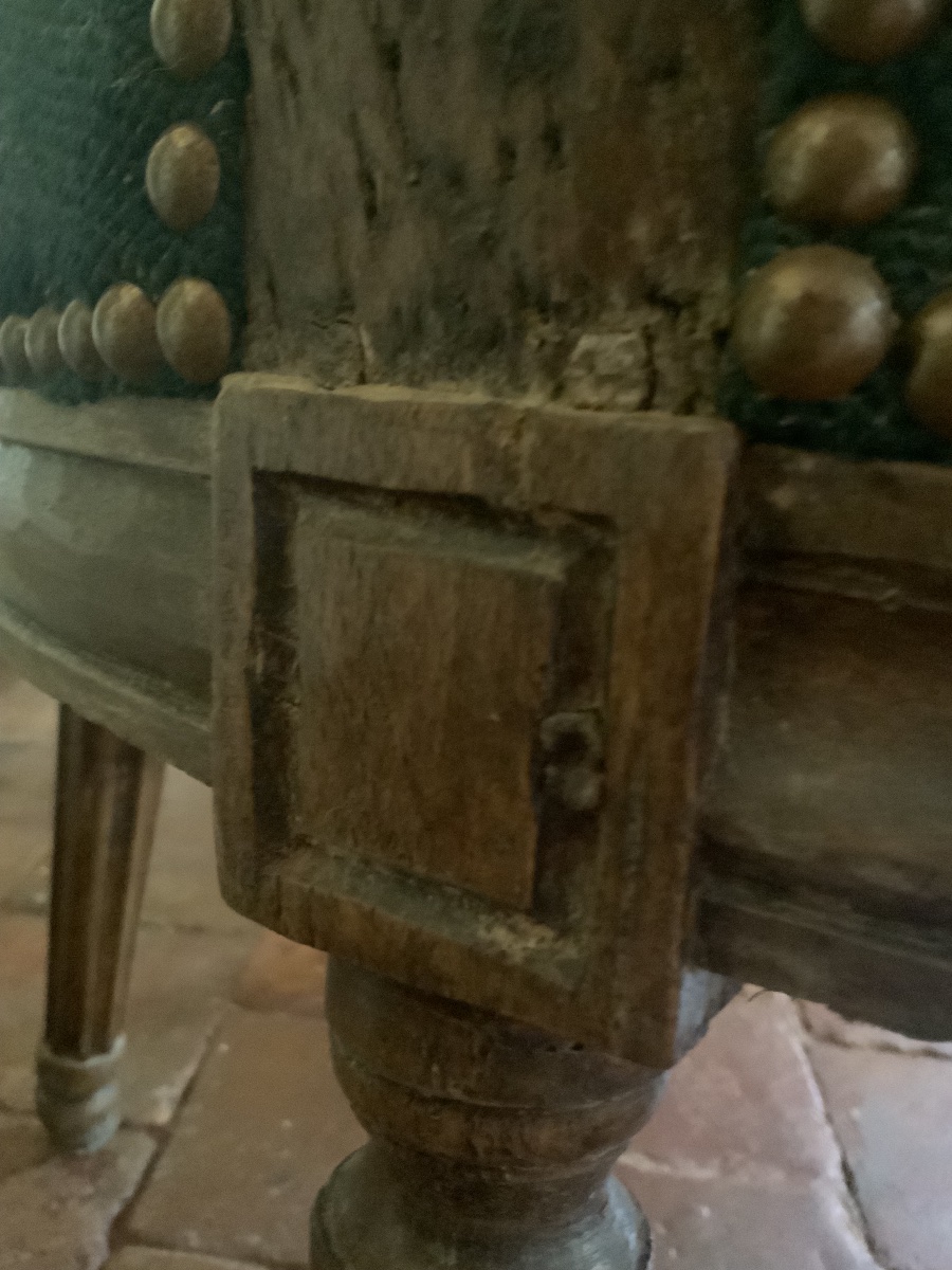 18th Century: Pair Of Medallion Armchairs-photo-8