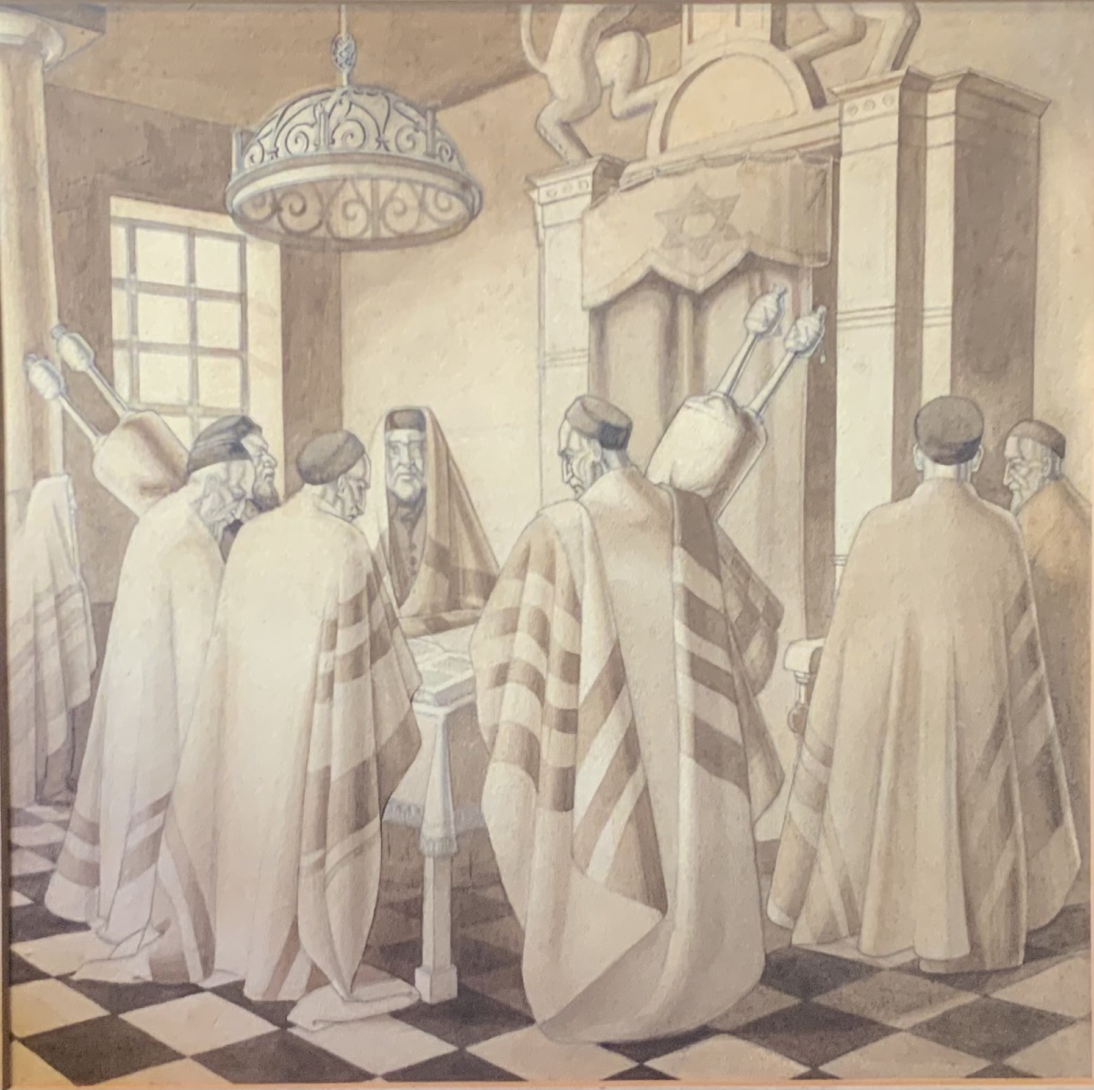 (judaica): A Torah Reading-photo-2