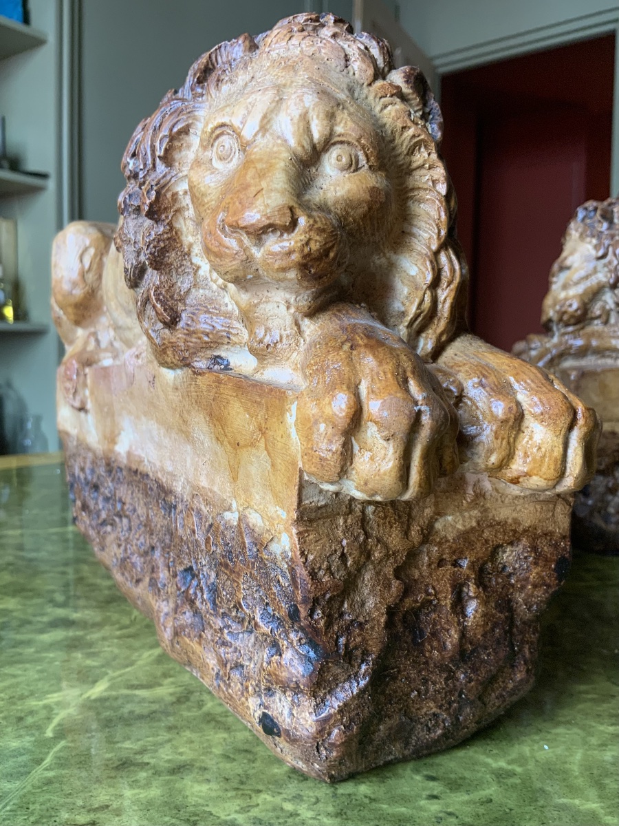 Une paire de lions de Canova -photo-3