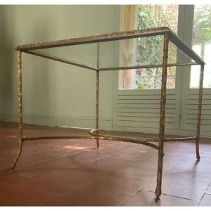 1960/70 : table basse Maison Charles modèle « palmier »