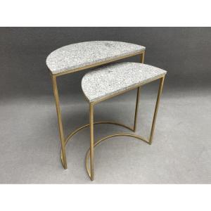20th Century: Pair Of Side Tables 