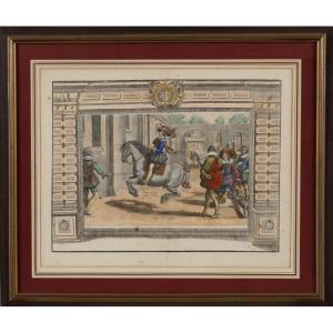 XVIIeme siècle : une gravure encadrée 