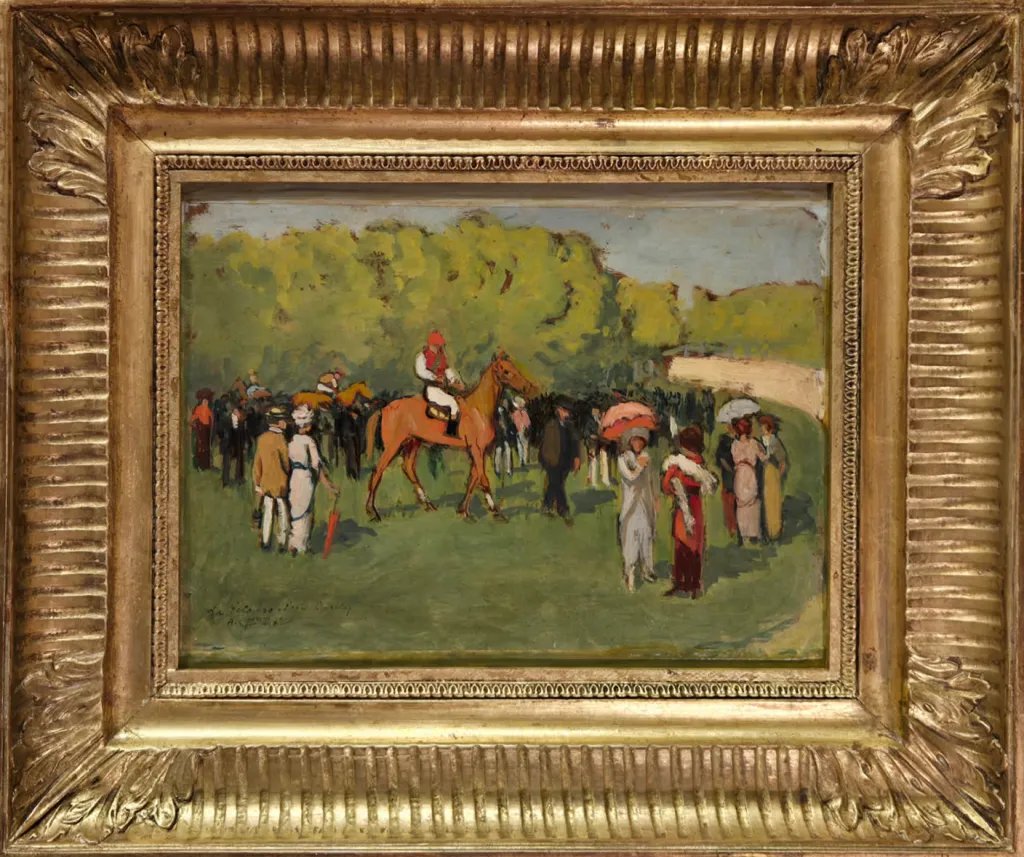 Augustin Grass-Mick (1873-1963) Pelouse au Parc Borély a Marseille-photo-4