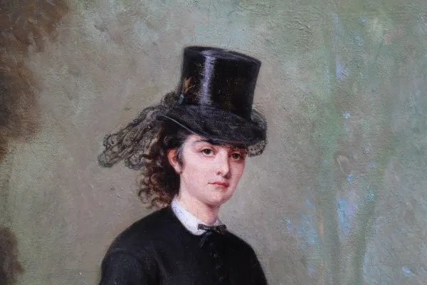 Adam Emil ( 1843-1924) Henriette , Princess Of Liechtenstein, Riding An Amazon-photo-3
