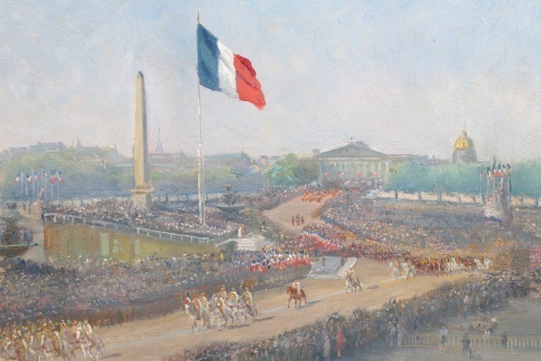Parade Of A Spahi Regiment June 18, 1945 At La Concorde-photo-3