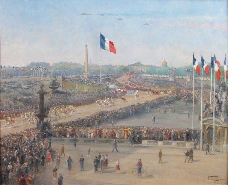 Parade Of A Spahi Regiment June 18, 1945 At La Concorde