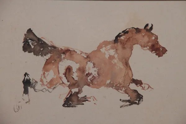 René Princeteau  Cheval au galop-photo-2