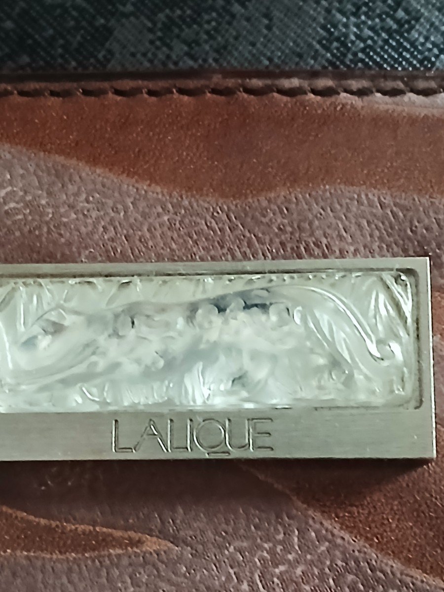 Lalique- Leather Handbag “leopard” Model-photo-4
