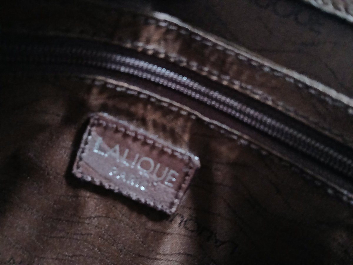 Lalique- Leather Handbag “leopard” Model-photo-1