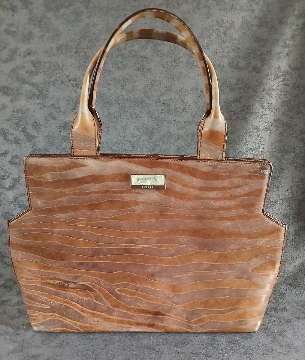 Lalique- Leather Handbag “leopard” Model