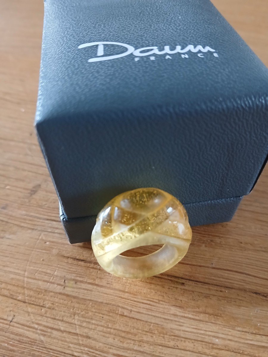 Daum - Glass Paste Ring In Its Box-photo-3