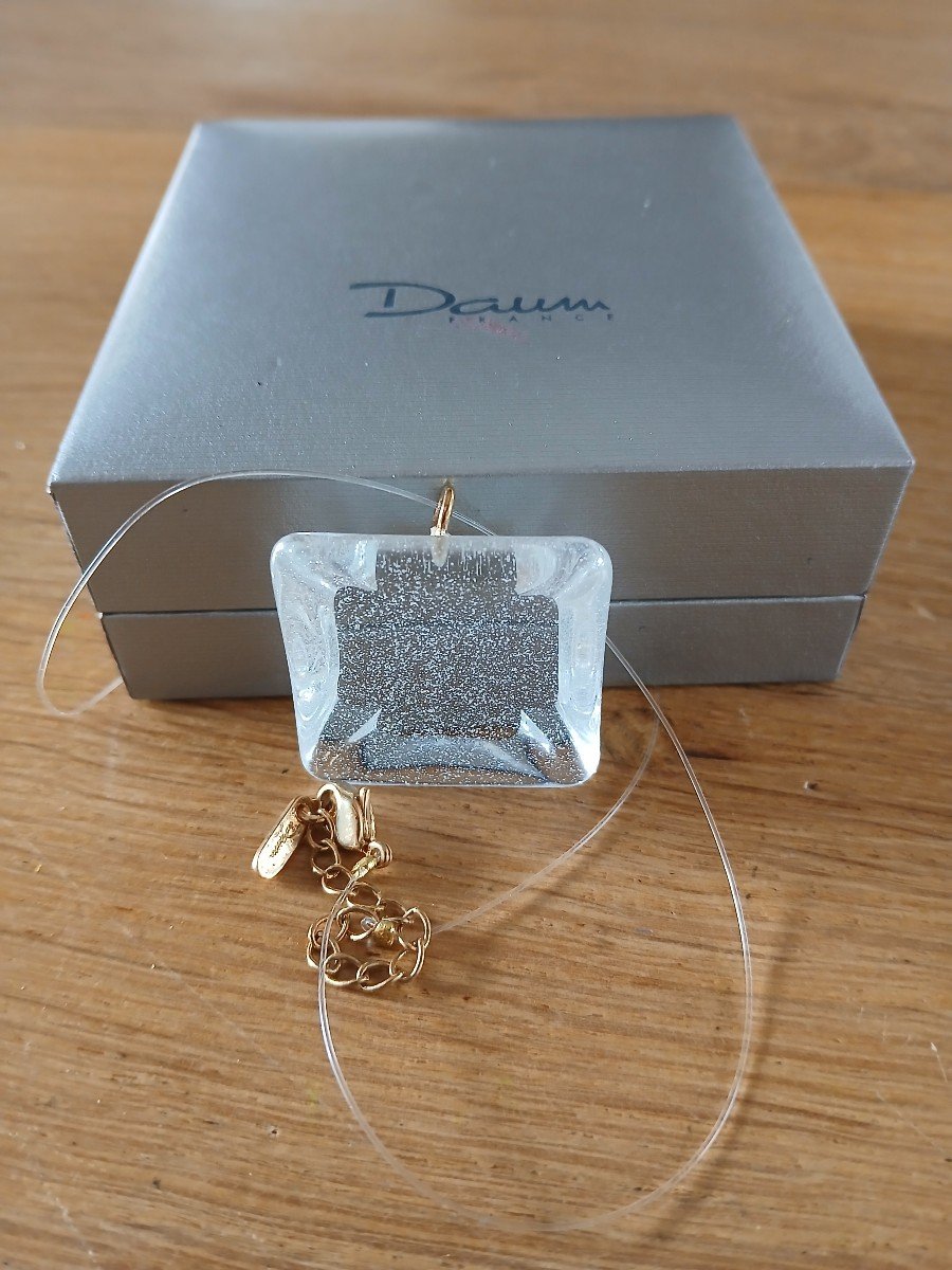 Daum - Bubble Crystal Pendant In Its Box-photo-3