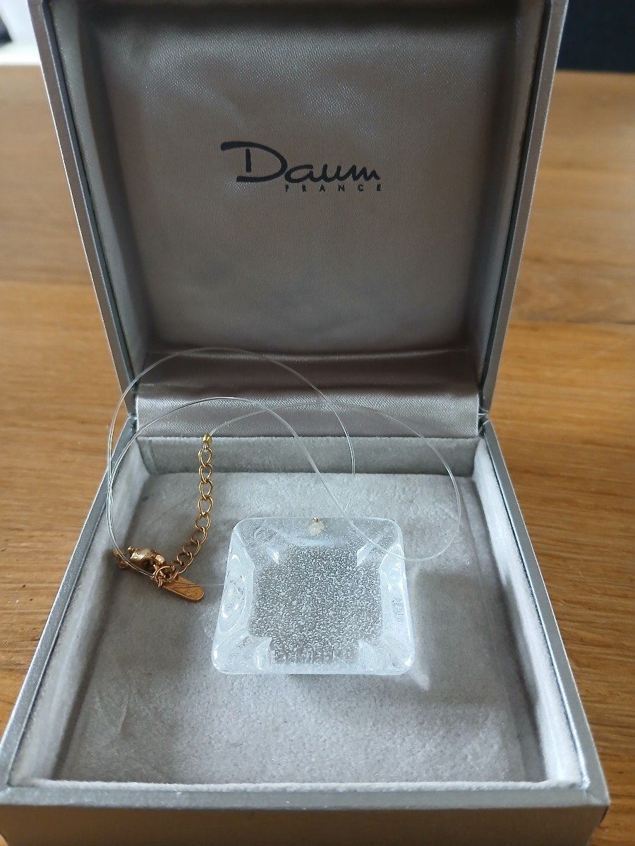Daum - Bubble Crystal Pendant In Its Box