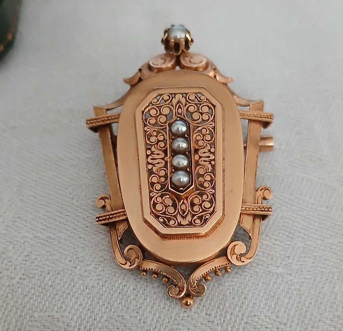 Broche En Or 18k - 19ème-photo-5