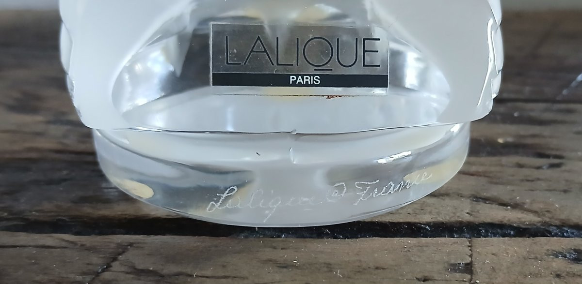 Lalique - Pair Of Crystal Roosters Signed "lalique France"-photo-2