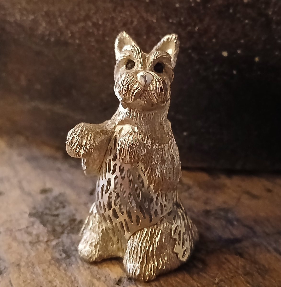 Scottish Terrier Dog - Silver Light Series Collection Signed Christofle.-photo-4